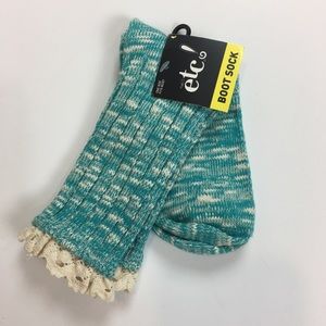 4/$25 sale. NWT Boot socks with lace